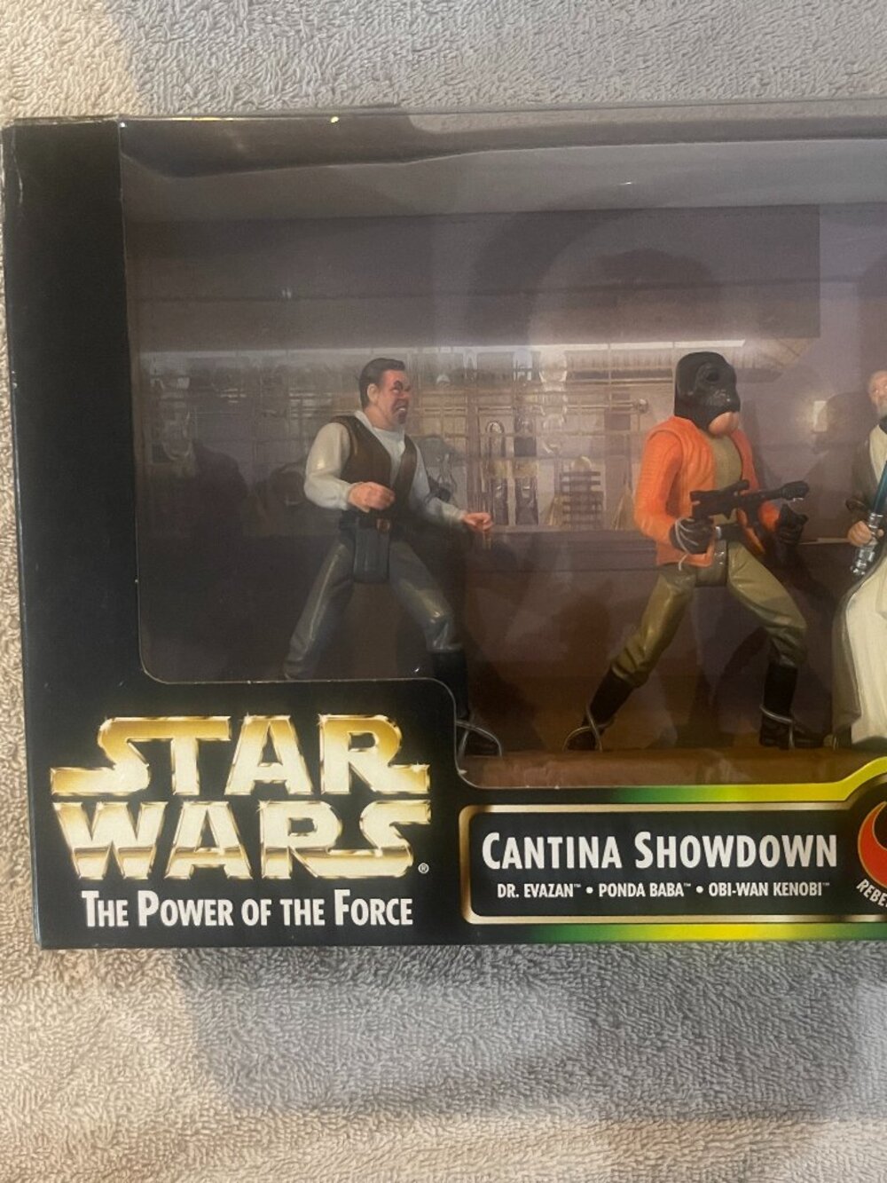 Star Wars POTF Cantina Showdown Dr. Evazan Ponda Baba Obi-Wan Kenner 1997 NEW